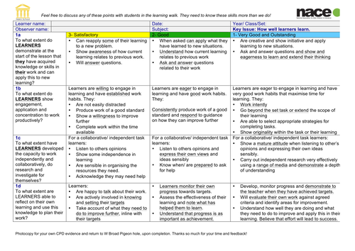 Checklist for stretch and challenge in lessons- G&T resource | Teaching ...