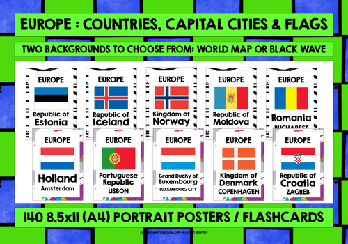 Flags Of European Countries And Capitals