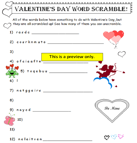 Valentine's Day 3rd Grade Mini-Bundle | Teaching Resources