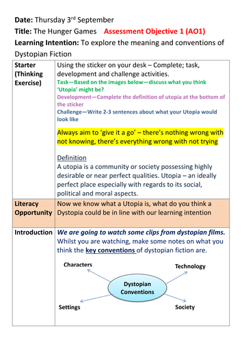 The Hunger Games - Lesson 1&2