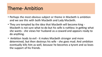 macbeth theme of ambition essay