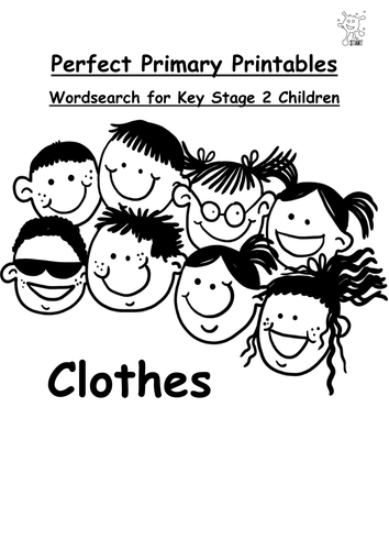 Primary Literacy. Wordsearch: Clothes