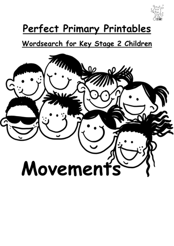 English. Wordsearch: Movements