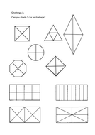 shapes shading quarters of of Ianrnw by Shading quarters) shapes (three fractions