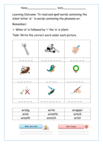 The Silent 'w' in 'wr' Words - 50 Slide PowerPoint Lesson - 14 ...