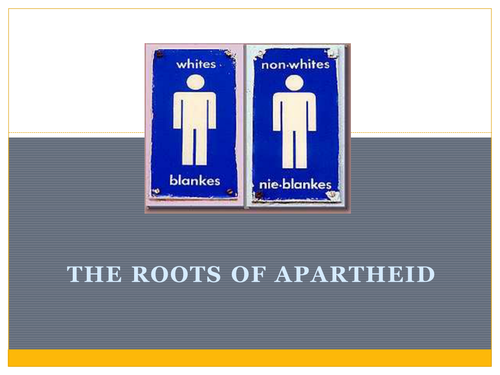 Introduction to Apartheid in South Africa | Teaching Resources
