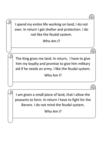 Feudal System | Teaching Resources