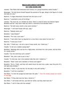 Much Ado About Nothing - Key Quotes