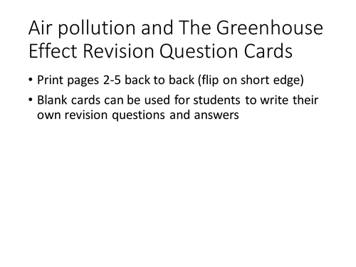 Part 1 of IGCSE Biology Revision - Question Cards | Teaching Resources