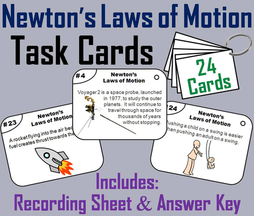 Newton's Laws of Motion Task Cards