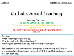 Catholic Social Teaching - Lesson 8 | Teaching Resources