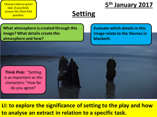 Macbeth - AQA Literature - Setting Lesson