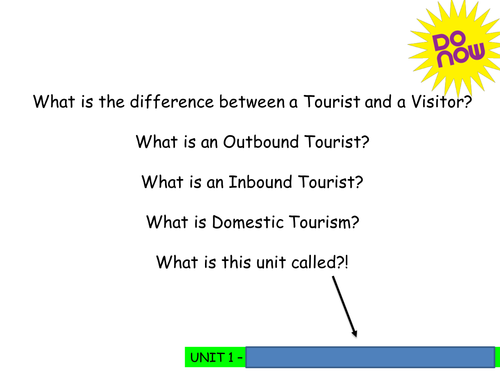 Travel and Tourism BTEC first level 2 - UNIT 1 - lesson 3 - types of ...