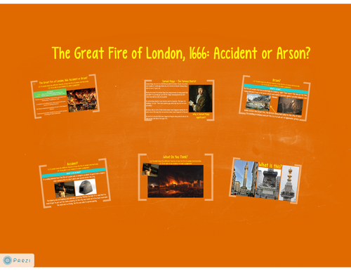 The Great Fire of London, 1666