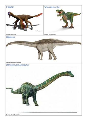 DinoSort - Dinosaur sorting and comprehension skills