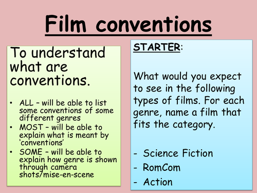 movie review conventions