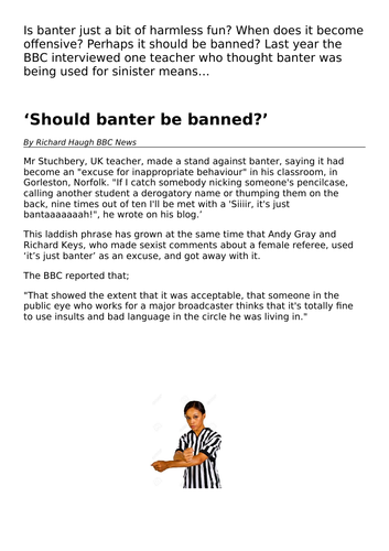 Bullying or Banter PSHE | Teaching Resources