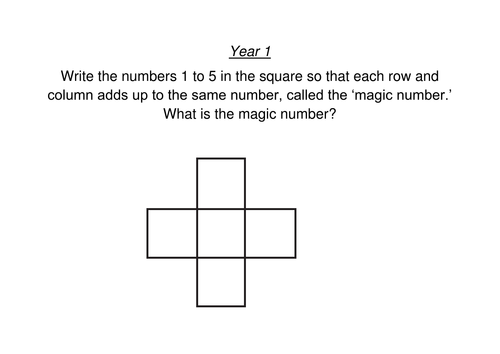 year 1 maths challenges - number | Teaching Resources