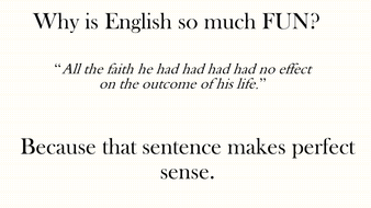 Why is English so much FUN? Display | Teaching Resources