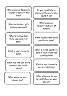 Ice Breaker questions | Teaching Resources