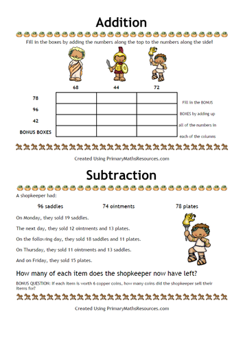 ancient greek themed maths worksheets year 4 teaching resources