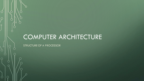 Computer Architecture Powerpoints | Teaching Resources