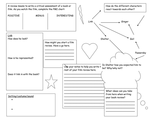 Stone Cold film review lesson with differentiated writing frame (Robert ...