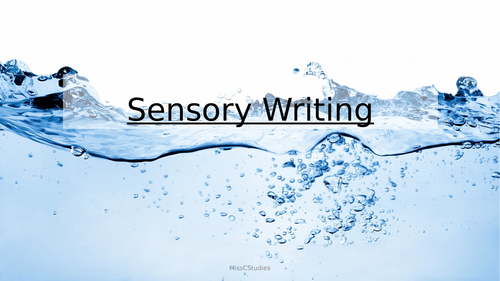 creative writing sensory experience ppt