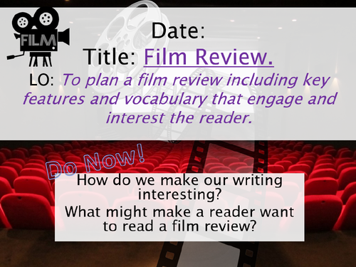 film review writing education
