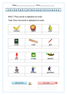 alphabetical order worksheets teaching resources