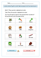 alphabetical order worksheets teaching resources