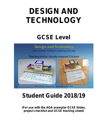 design and technology gcse coursework