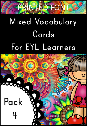 EYL Vocabulary Cards Pack 4 (EYL/ELL/ESL/EFL.EYFS/KS1)