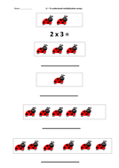 multiplication arrays x2 x3 x4 x5 teaching resources