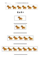 multiplication arrays x2 x3 x4 x5 teaching resources