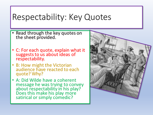 The Importance of Being Earnest - Key Quotes