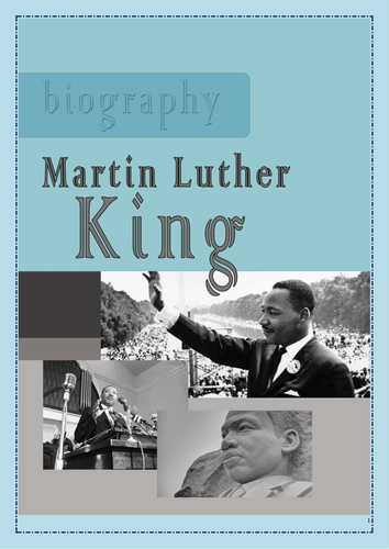 martin luther king biography word