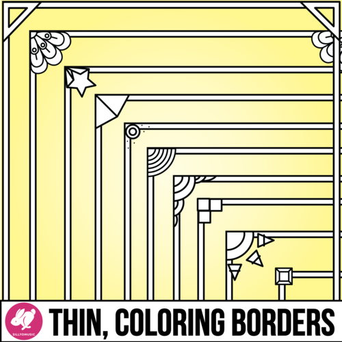 Coloring Borders Clip Art for Printables & Coloring Pages | Teaching
