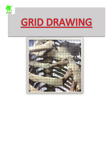 Art. Grid Drawing. Skeleton view