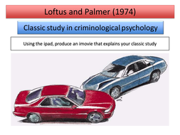 loftus palmer study eyewitness psychology testimony classic criminological ewt kb docx