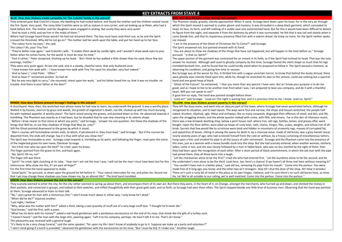 Stave 4. Key extracts with exam style questions on A Christmas Carol