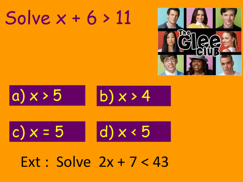 Solving inequalities