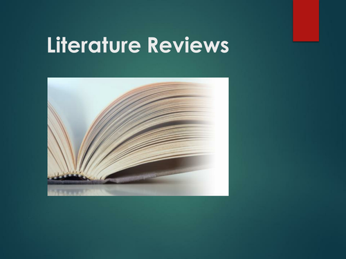 Presentation on Literature Review | Teaching Resources