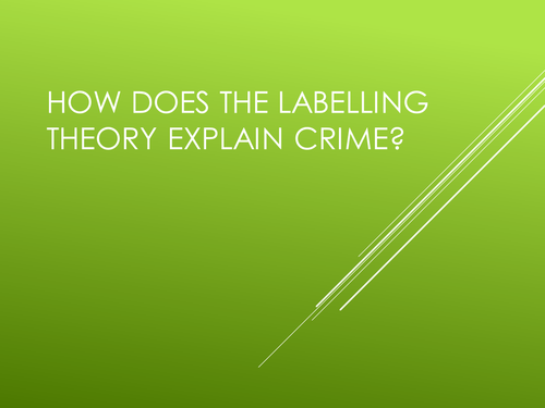 labeling theory sociology examples