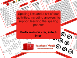 Y6 Summer 1 Spelling Activities Bundle