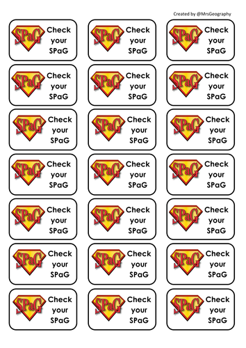 Generic marking stickers | Teaching Resources