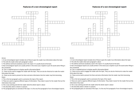 Features of a Non-chronological Report CROSSWORD | Teaching Resources