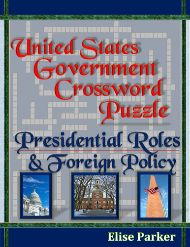 Presidential Roles Foreign Policy Crossword Puzzle (U S Government