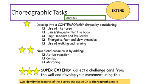 AQA GCSE Dance A Linha Curva - Lesson 2 - Blending Styles