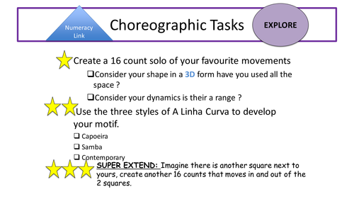 AQA GCSE Dance A Linha Curva - Lesson 4: Creation of a solo